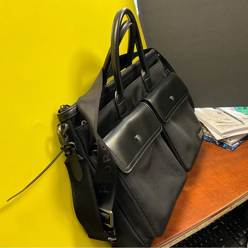 Pedro Garcia Black Men's Briefcase